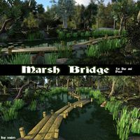 Marsh Bridge for Daz and Poser