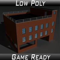 Low Poly Factory Building 10 - Extended Licence