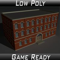 Low Poly Factory Building 4 - Extended Licence