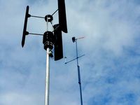 Fonctional eolienne with Darrieus propeller and axial flux generator by magic_mushrooms