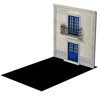 Portuguese House Facade - for Poser