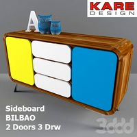 Sideboard Bilbao 2 Doors 3 Drw