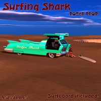 Surfing Shark poser prop