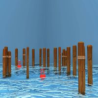 Middle Ground Pilings And Buoys For Vue