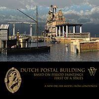 MS18 Brugge Postal Building for obj/fbx - Extended License