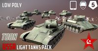 USSR Toon Light Tanks Pack - Extended License