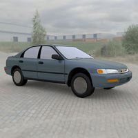 Honda Accord 1997 :: Wavefront OBJ - Extended License