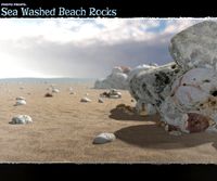 Photo Props: Sea Washed Beach Rocks - Extended License