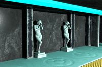 Female Statue Wondering Woman - Extended License