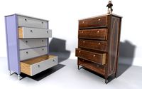 Furniture Set Two, Tall Dresser