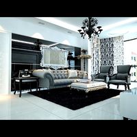 Photorealistic Living Room 0042 3D Model