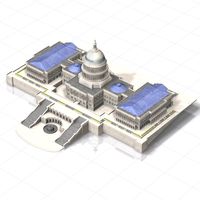 US Capitol for Poser - obj - Vue - Extended License