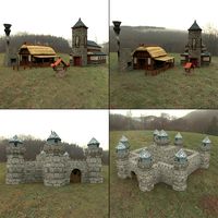 Cartoon World: Fantasy Buildings (for Poser) - Extended License