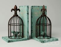 Birdcage Bookends