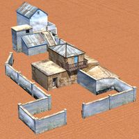 Shanty Town 2: Large Compound for Poser