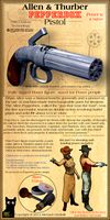 Allen &amp; Thurber Pepperbox Pistol