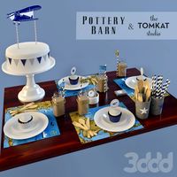 Vintage airplane party. Pottery barn & Tomcat studio