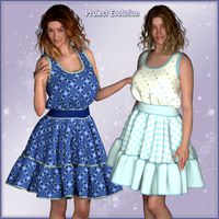 Melissa Dress and 10 Styles for PE, Miki 4, V4, Dawn, Pauline and Roxie