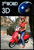 Vespa scooter &amp; helmet