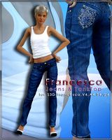 Slide3D Francesca Jeans &amp; TankTop