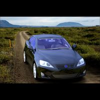Luxury Sedan Car 2 (for Poser and Vue)