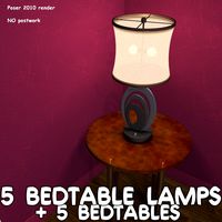 5 Bedtable lamps