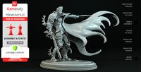 Devil Hunter 3D Printing Figurine | Assembly