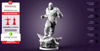 Thanos in Action 3D Printing Figurine | Assembly