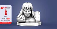 Ken Masters Bust 3D Printing Miniature | Static