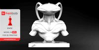Black Manta Bust 3D Miniature | Static