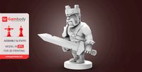 Barbarian King 3D Printing Figurine | Assembly