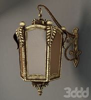 Wrought iron lamp