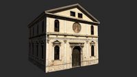 Church Low Poly 3d Model