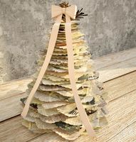 Newspaper Christmas tree