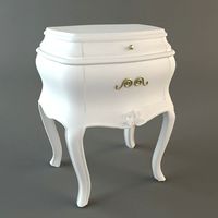 Nightstand with Drawers 3D Model