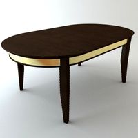 Oval Dining Table 3D Model
