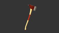 Fireman's Axe - Lowpoly PBR