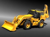JCB Excavator 3D Model