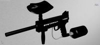 Paintball gun BT4 COMBAT 3D Model
