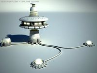 Sci fi station 3D Model