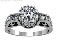 Engagement ring 3D Model