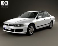 Mitsubishi Galant sedan 1996 3D Model