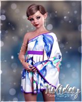 Holiday Short Toga Dress G8F