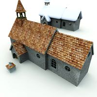 Halfling Village Church for Vue