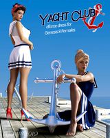 Yacht Club dForce dress for Genesis 8 Females