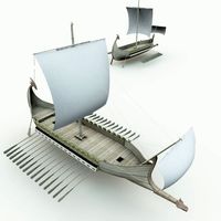 Elven War Ship for Shade 3D