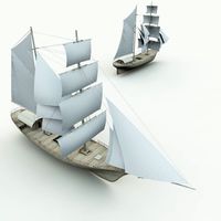 Elven Merchant Ship For Shade 3D