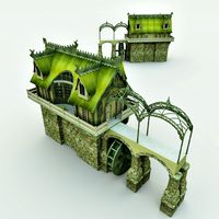 Elven Village Watermill for Vue