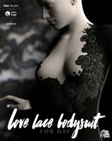 Lace Love Bodysuit For Genesis 8 Female