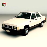 Low Poly Sedan Car 07